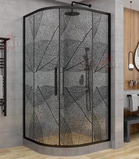 Душевой уголок AvaCan HB 100x100 см чёрный