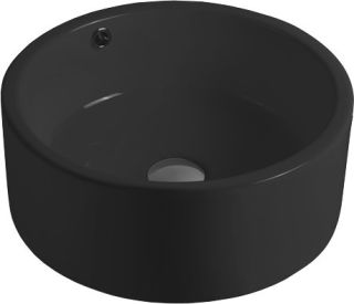 Раковина накладная SantiLine SL-1057MB 41см чёрный матовый