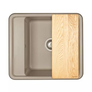 Мойка кухонная Акватон Беллис 57см серый шёлк 1A724932BS250