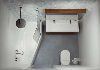 Акриловая ванна Riho Rethink Space B113001005 R 170х90см белый