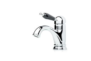 Смеситель для раковины Boheme TRADIZIONALE CHROMO с черной керамикой хром