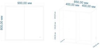 Зеркало-шкаф с подсветкой Art&Max Merano правый 90см белый AM-Mer-900-800-1D-R-DS-F