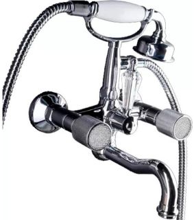 Смеситель для  ванны Boheme, душ. компл.  ROYAL, хром переключатель SW_Комплект хром