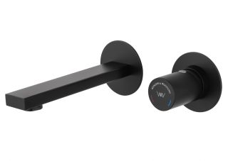 Встраиваемый смеситель для раковины Wonzon & Woghand WW-105-MB чёрный матовый