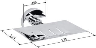 Мыльница Sapho X-Round хром XR804