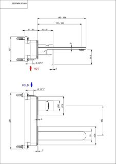Встраиваемый смеситель для раковины Kerama Marazzi Siara 28050KM.50.050 сталь