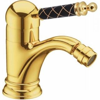 Смеситель для биде Boheme Murano Black_Комплект золото