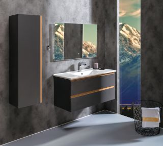 Пенал Armadi Art Capolda 120см антрацит 849-120-A