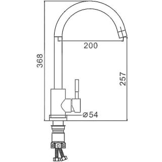 Смеситель для кухни Frap F40899-3 Песочный