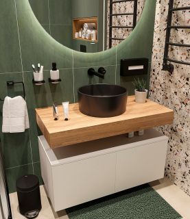 Столешница STWORKI Ольборг 100 без отверстий, дуб французский