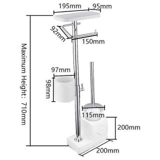 Многофункциональная стойка Gappo G902-1 белый/хром