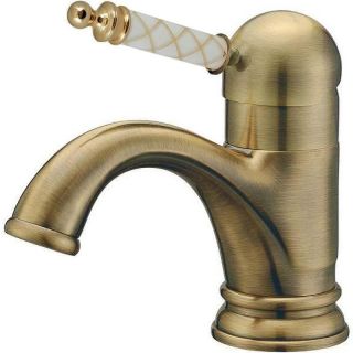 Смеситель для раковины Boheme MEDICI Ripresa Murano, белое_Комплект бронза