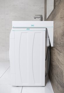 Раковина над стиральной машиной Paulmark Mond PM720431 60x55см белый