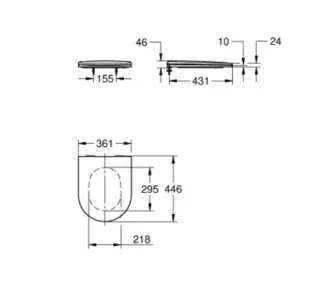 Крышка-сиденье Grohe Essence Ceramic 39577001 белая