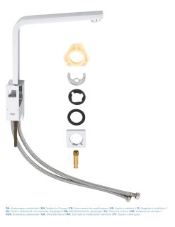Смеситель для кухни Grohe Eurocube 31255000 хром