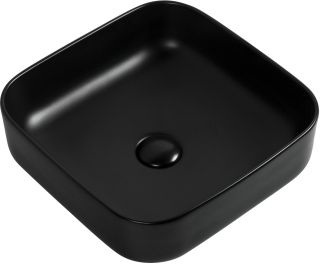 Раковина накладная Aquanet City-1-MB 245837 38 см чёрный матовый