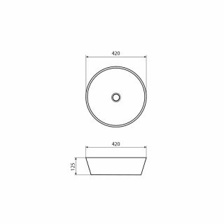 Раковина  Allen Brau Liberty 42 4.32002.20 Белая