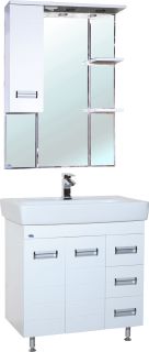 Тумба под раковину Bellezza Сиена 80см белая 00000010066