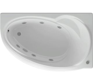 Акриловая ванна Aquatek Бетта BET170-0000011 170х97 см правая с фронтальным экраном и гидромассажем сборно-разборный сварной каркас