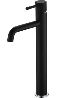 Смеситель для раковины Boheme Uno 462-BCR чёрный/хром