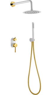 Душевая система Boheme Uno 464-2-WG белый/золото