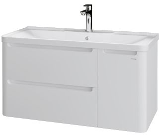 Тумба подвесная под раковину Grossman Адель 109003 90см белый