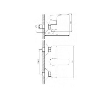 Смеситель для душа Koller Pool Kvadro Start KS0400