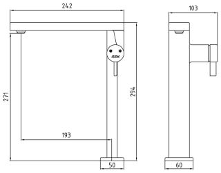 Смеситель для кухни E.C.A. Purity 102118082HEX хром