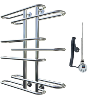 Электрический полотенцесушитель Тругор Логика 80x60см хром Логика/элТЭН8060