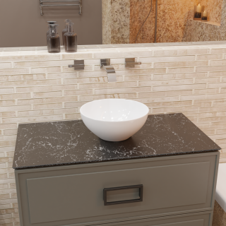 Накладная раковина Charus Emilia 700-013W 32см белый