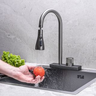 Смеситель для кухни РМС SUS130PVD-017F-2 графит