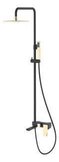 Душевая стойка Boheme Q 148-BG.2 чёрный/золото