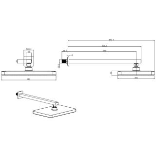 Верхний душ Aquatek AQ2081CR Хром