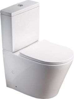 Унитаз-компакт SantiLine SL-5014 безободковый белый