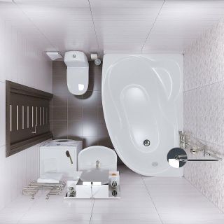 Акриловая ванна Triton Изабель Щ0000048747 170x100 см R белый