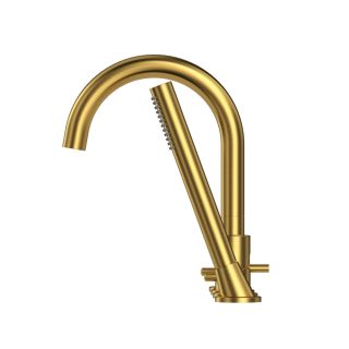 Смеситель на борт ванны Omnires Y матовое золото Y1232GLB