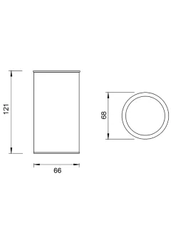 Стакан для зубных щеток WHITECROSS Ergo ER2236NIB никель