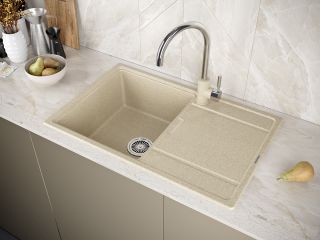 Смеситель для кухни Paulmark Holstein Ho212063-BECR бежевый/хром