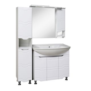 Пенал Runo правый с корзиной для белья Стиль 30 (00000001122)