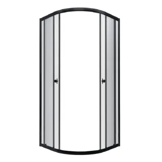 Душевой уголок Triton Альфа Щ0000054224 90x90 см профиль чёрный стекло прозрачное