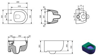 Подвесной унитаз Allen Brau Priority 4.31002.31 черный матовый