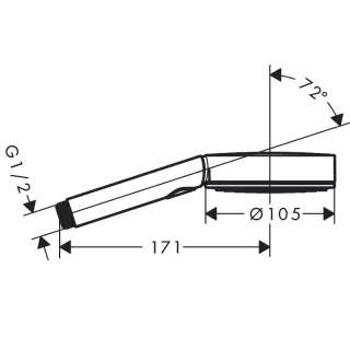Душевая лейка Hansgrohe Pulsify 24120000 хром