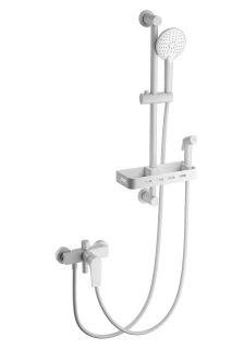 Смеситель для душа с гарнитуром Wonzon & Woghand WW-A31003-MW белый матовый