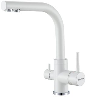 Смеситель для кухни Paulmark Essen Es213011-431TW белый матовый