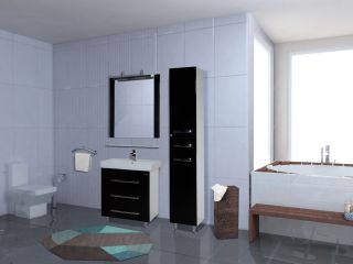 Зеркало Bellezza Рокко 60см чёрный 00000001226