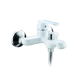 Смеситель для ванны и душа Frap F3231 хром белый