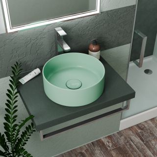 Раковина накладная DQ Matrix DT1391512 35см светло-зелёный