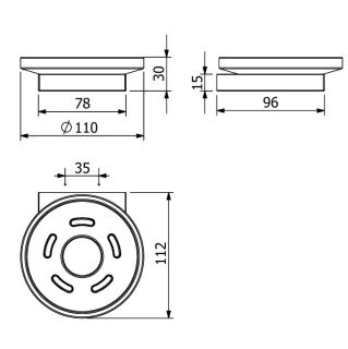 Мыльница Kludi Vela C 3198553 белый матовый