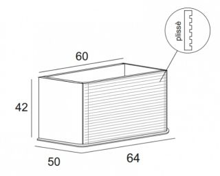 Тумба подвесная Cezares под раковину с выдвижным ящиком, 55798 Bianco opaco, 64x50x42