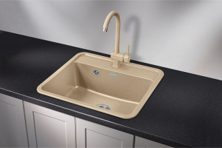 Мойка кухонная Granula Standart 5601, БЕЖЕВЫЙ